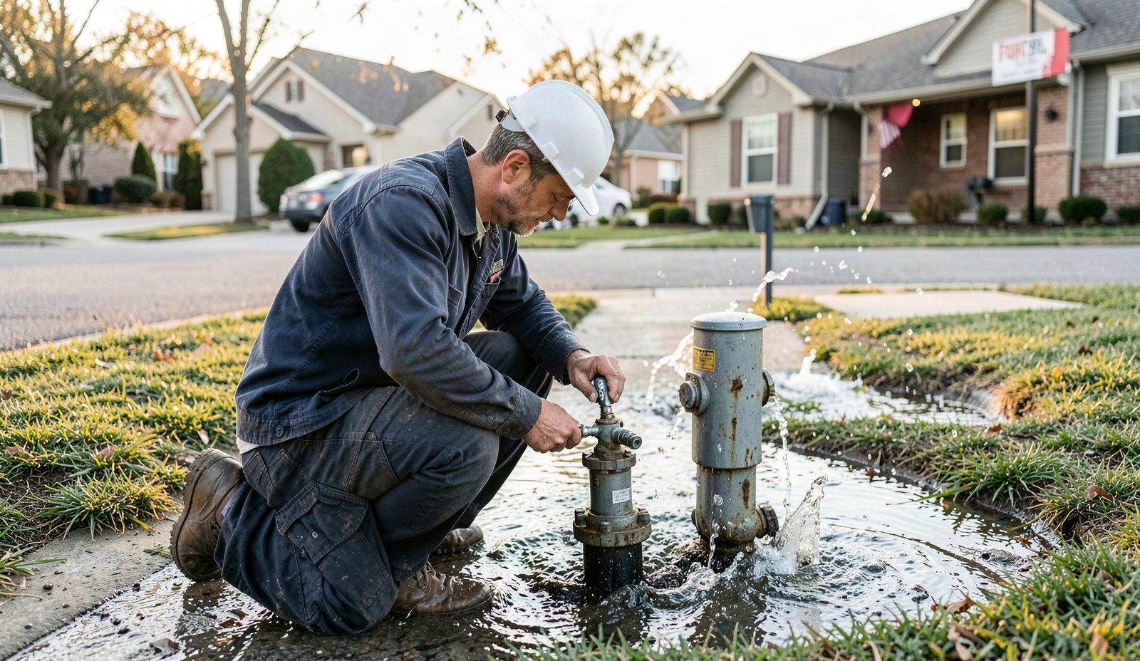 Main Water Line Break Repair in Fort Worth TX 76177