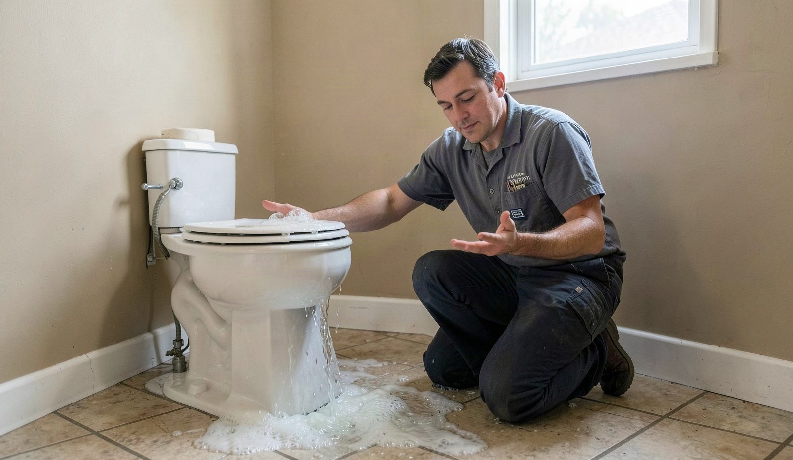 Overflowing Toilet Repair in Fort Worth TX 76196