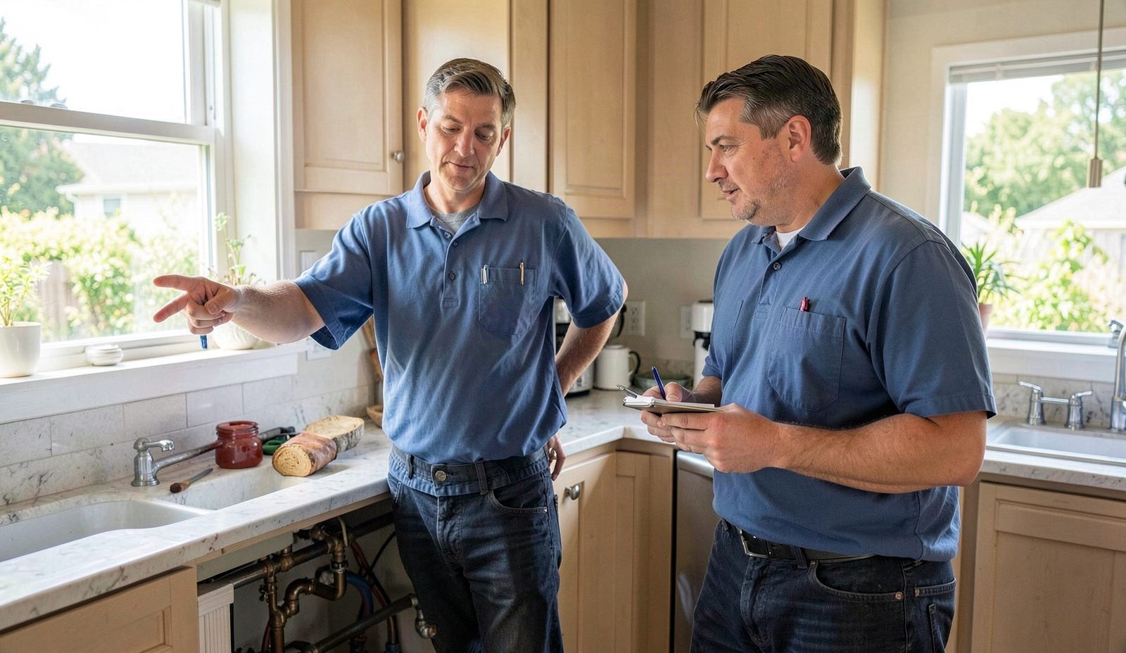 Fort Worth Plumbing Technician Diagnosing The Problem